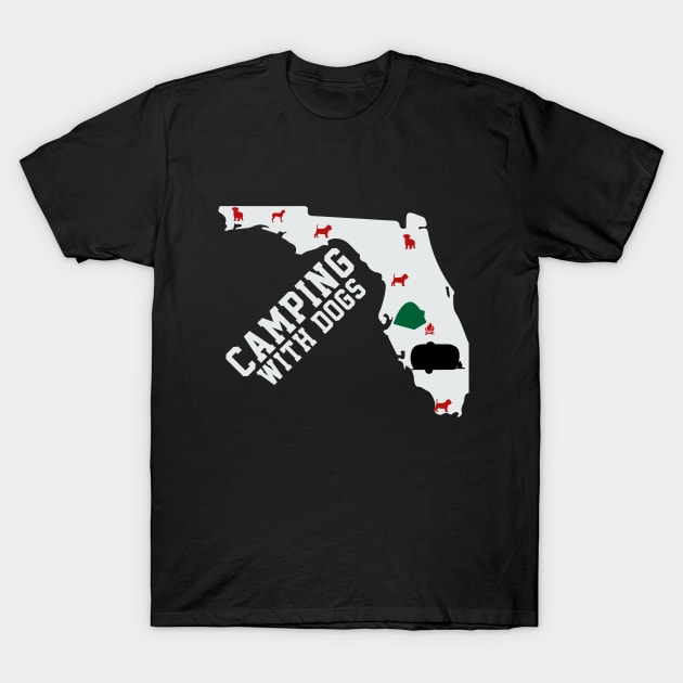 Camping With Dogs In Florida , The Sunshine State T-Shirt by soufyane